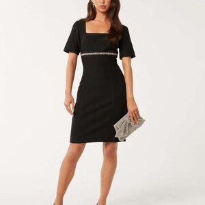 Lori Embellished Bodycon Dress In Black